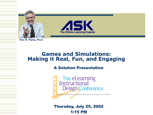 Games and Simulations