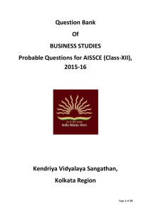 Probable_QP class XII Business Studies