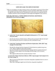 Lewis and Clark mapping/close reading exercise
