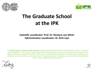 IPK Graduate School
