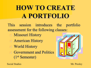 Portfolio Assessment PPT