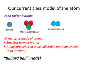 Our current class model of the atom