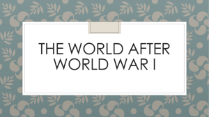 The World After World War I - Liberty Union High School District
