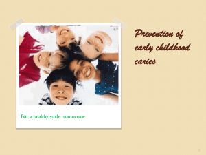 prevention of early childhood caries
