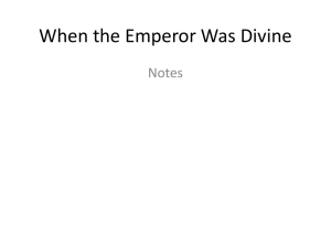 When the Emperor Was Divine