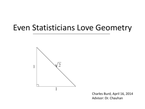 Even Statisticians Love Geometry