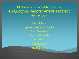 IDR-Cognos Reports Analysis v3