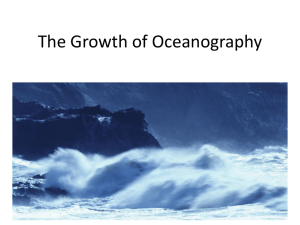 The Growth of Oceanography