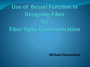 Fiber Optic communication & use of Bessel Function
