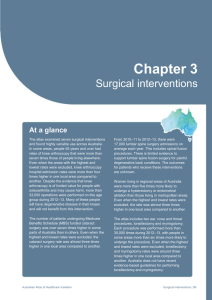 Chapter 3 Surgical interventions - Australian Commission on Safety