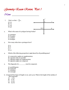 Geometry Final Exam