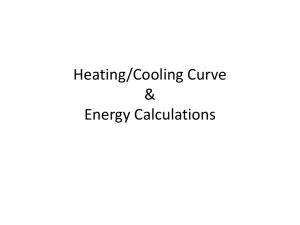 Heating Curves and Specific Heat