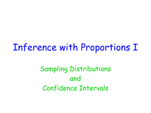 Inference with Proportions