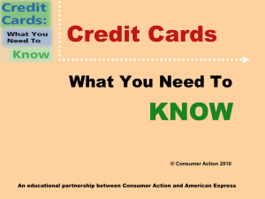 Credit Cards - Consumer Action