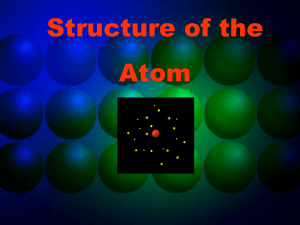 Structure of the Atom