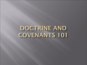 Doctrine and Covenants 100-101