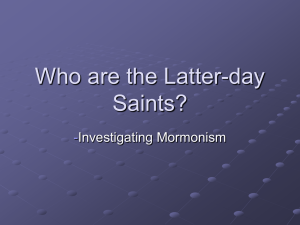 Who are the Latter-day Saints?