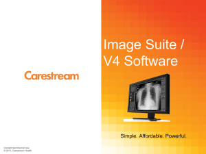 Customer facing presentation for Image Suite V2