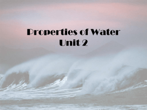 Water Properties Notes Guide