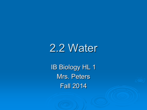 Water Notes 14-15