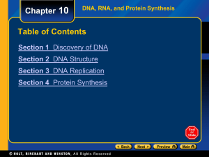 Section 1 Discovery of DNA Chapter 10 Hershey