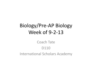 Biology/Pre-AP Biology