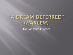 A Dream Deferred* (Harlem)