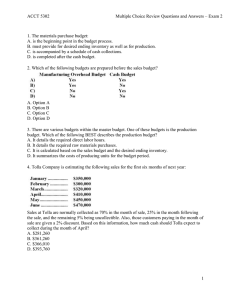 Exam Two - Multiple Choice Review Questions and Answers