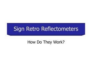 Sign Retro reflectometers