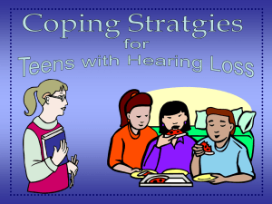 Coping Skills for Teens with Hearing Loss