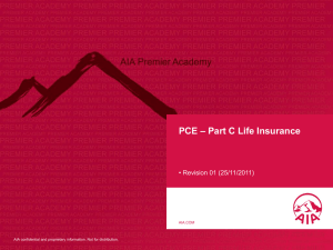 PCE Part C – Life Insurance (Chapter 21-30)