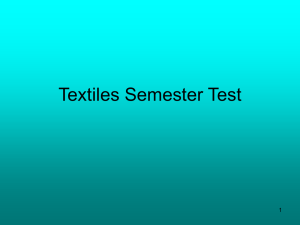 Textiles Second Semester PPT