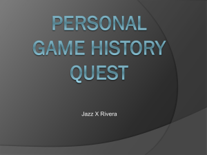 Personal Game History Quest
