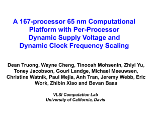 PPT - VLSI Computation Lab - University of California, Davis