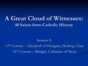 A Great Cloud of Witnesses: 40 Saints from Catholic History