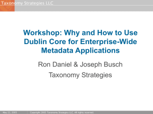 Why and How to Use Dublin Core for Enterprise