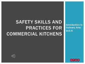 Safety Skills and Practices for Commercial Kitchens