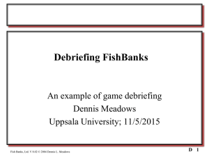 Debriefing FishBanks - Baltic University Programme