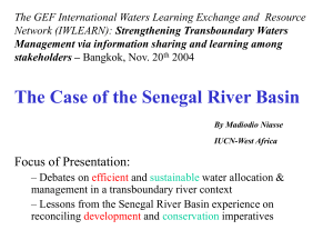 The Case of the Senegal River Basin