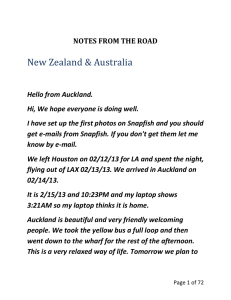 New Zealand and Australia Notes From The Road