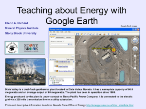 Teaching about Energy with Google Earth