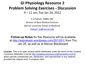 GI Physiology Resource 1 Jan 17, 2011
