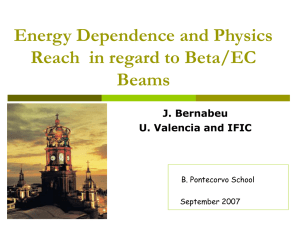 Physics potential of SPS upgrade in regard to Beta/EC Beams