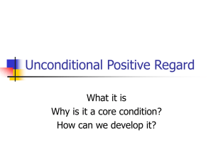 Unconditional Positive Regard
