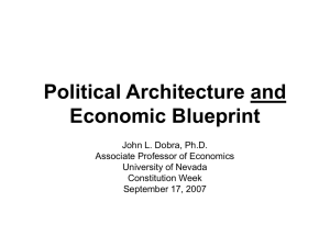 Political Architecture and Economic Blueprint