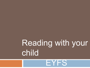 EYFS Reading Workshop Parents Presentation