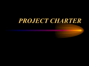 PROJECT CHARTER