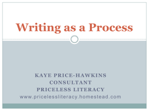 Writing as a Process - Priceless Literacy
