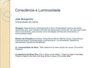 Type Physicalism - Repositório da Universidade de Lisboa