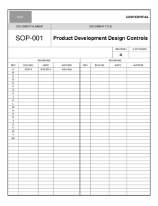 Design Control SOP